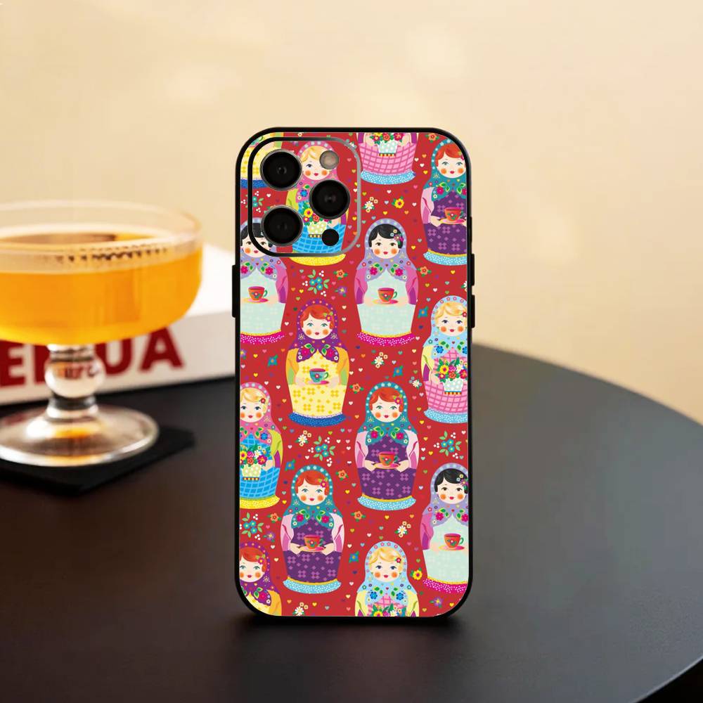 

R-Russian Doll Matryoshka Phone Case Silicone Soft For IPhone 17 16 15 14 13 12 11 X XR Plus Pro Max Plus iPhone16pro