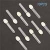 10pcs Single Head Eye Shadow Brush Transparent Rod Eyeliner Brush Applicator Beauty Makeup Tools