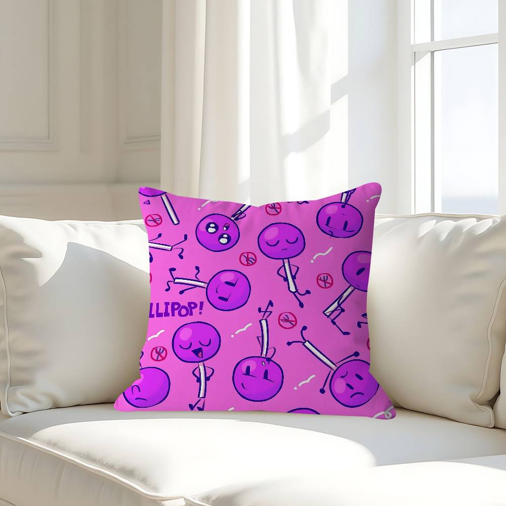Cartoon B-BFDI Pillow Case Removable Washable Cushion Cover – All-Season Soft Linen