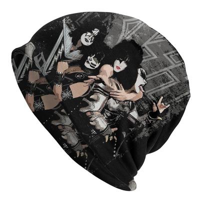 Kiss Rock Band Unisex Bonnet Winter Cycling Double Layer Thin Hats For Unisex Women