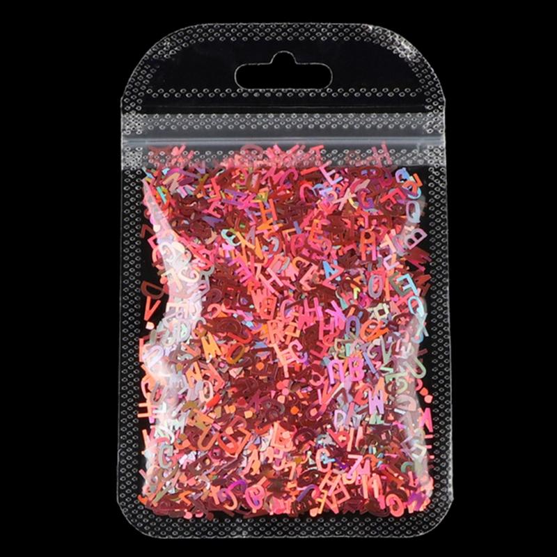 Fashionable Letter Shaped Sequins Craft Filling Materials Elegant Color Soft and Sturdy for Craft Supplies Projects