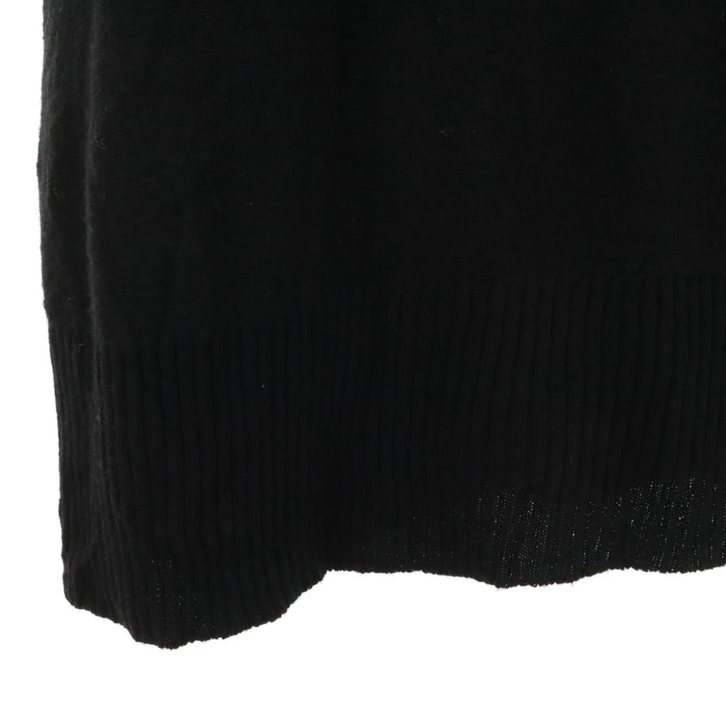 Y's Made In Japan Long Sleeve Asymmetry Knit 2 Black Tunic Women Used