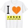 I Love Jesus Waffle Heart Funny Christian Breakfast T-Shirt HOT ITEM Unisex T-Shirt