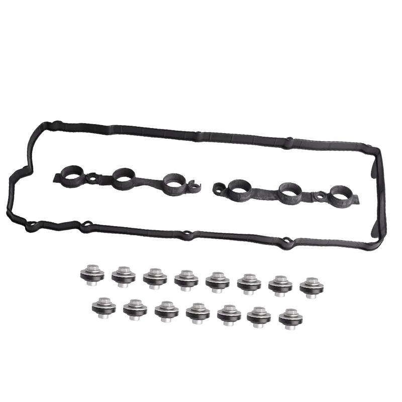 11121703341 Aluminum Engine Valve Cover for BMW Series 3 E36 E39 323is 328is 528i 2.8L 3.2L Auto Parts Cylinder Head Bonnet Set