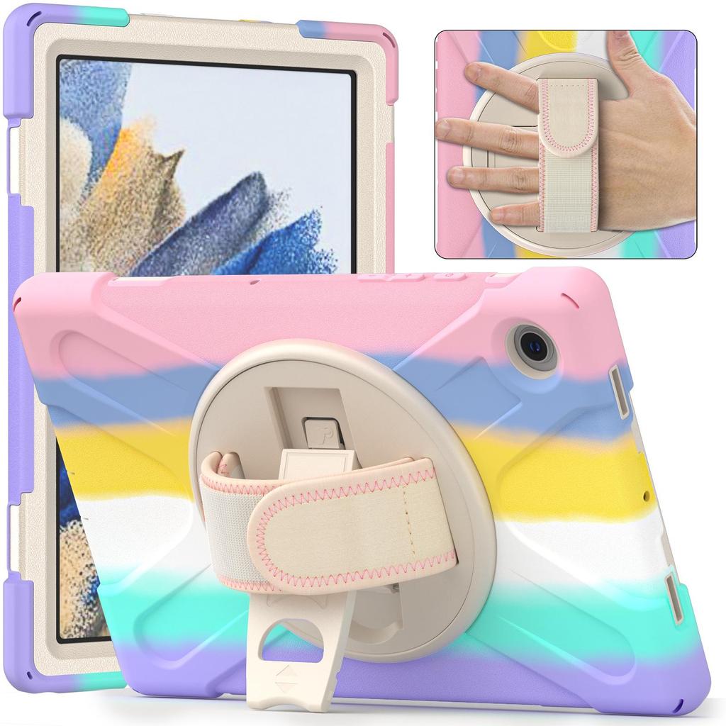 Nárazuvzdorné ochranné pouzdro pro Samsung Galaxy Tab A8 10,5 palce (X200/X205) - Design barevných bloků