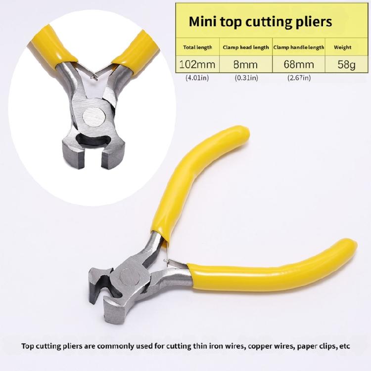 Precisions 5Inch End Cutting Pliers Alloy Steel Construction Heat Treated For Strength Nonslip Grip Confined Space Tool
