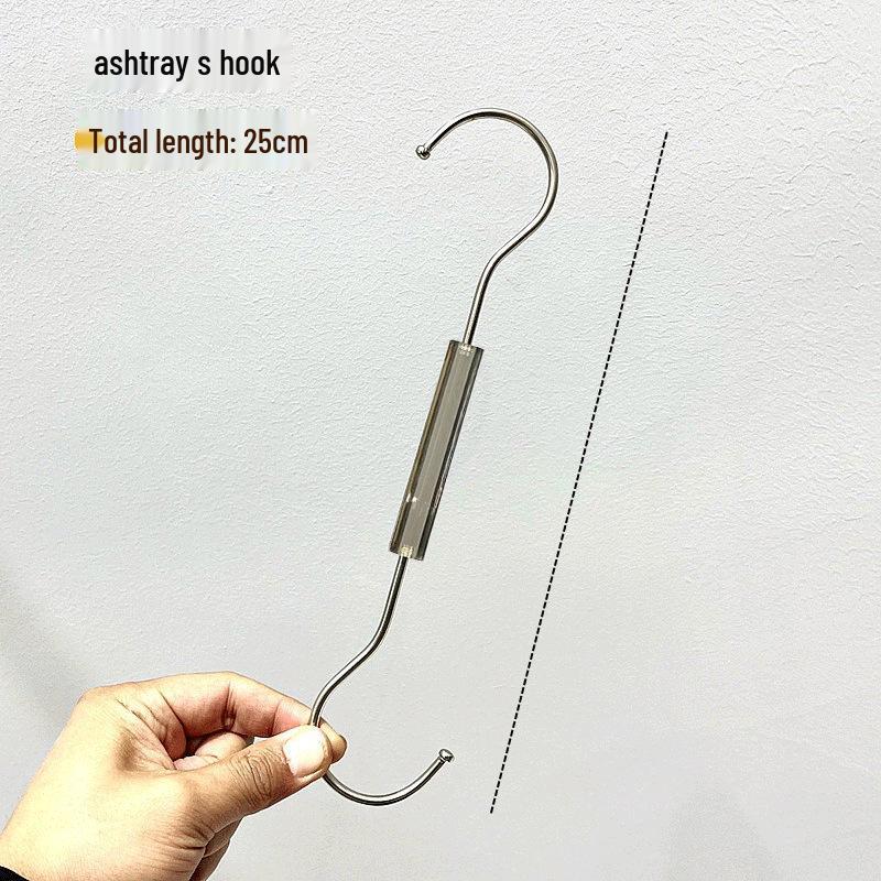 Large Transparent Crystal Acrylic Clothes Hook Clip with Stainless Steel for Socks and Pants
