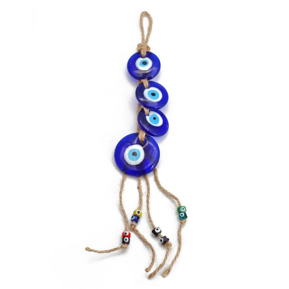Eye Bead Handmade Crafts Evil Eye Pendant Wall Hanging Evil Eye Beads Keychain Evil Eye Keyring