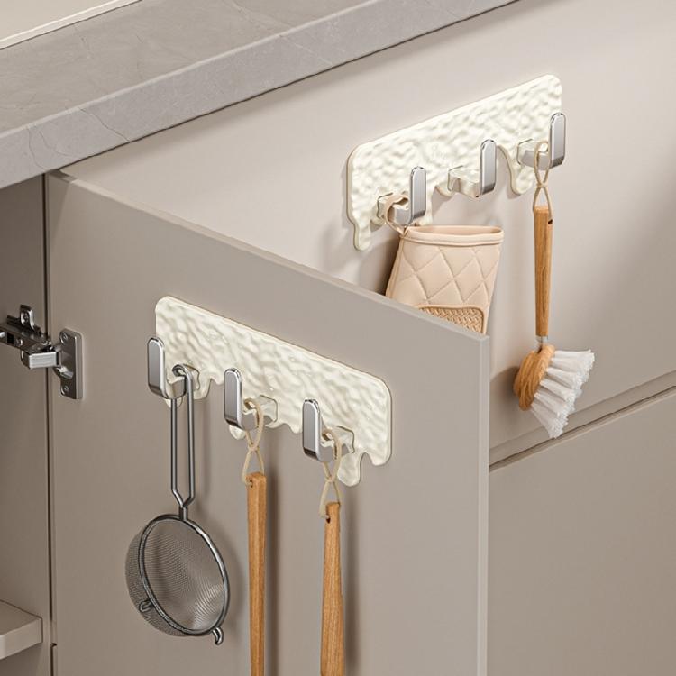 Multipurpose Adhesive Mount Hook Sturdy Organization Tool for Door Wall Cabinets Closet Storage