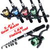 SOUGAYILANG Angelrute Combo 1,6 M Reise Teleskop Angelrute mit Spinning Angelrolle Angeln Werkzeuge Angeln liefert