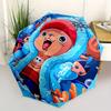 Tony Tony Chopper One Piece Automatischer Klappschirm mit stabilem Eisengestell, Tragbarer Kompakter Reiseschirm Ganzjahresnutzung Partys 0807070