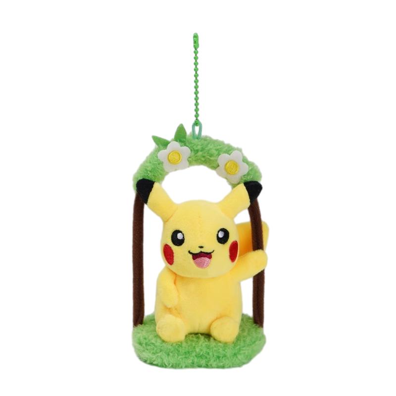 Pokemon Pikachu Mew Squirtle Charmander Kawaii Plush Toy Pendant School Bag Backpack Pendant Key Ring Small Doll Birthday Gift