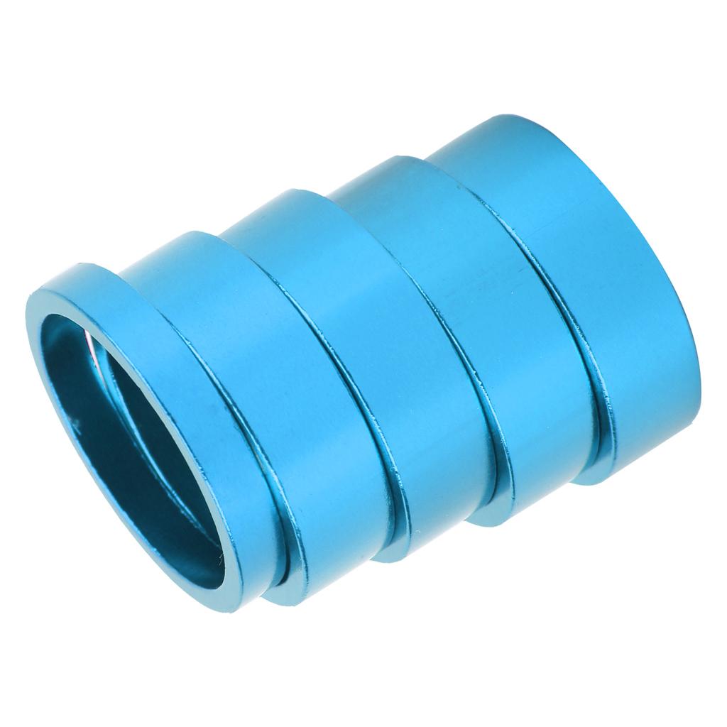 CANSUCC 5PCS 28.6MM MTB Bike Front Fork Washer Set Bicycle Stem Headset Spacer Fork GasketBlue