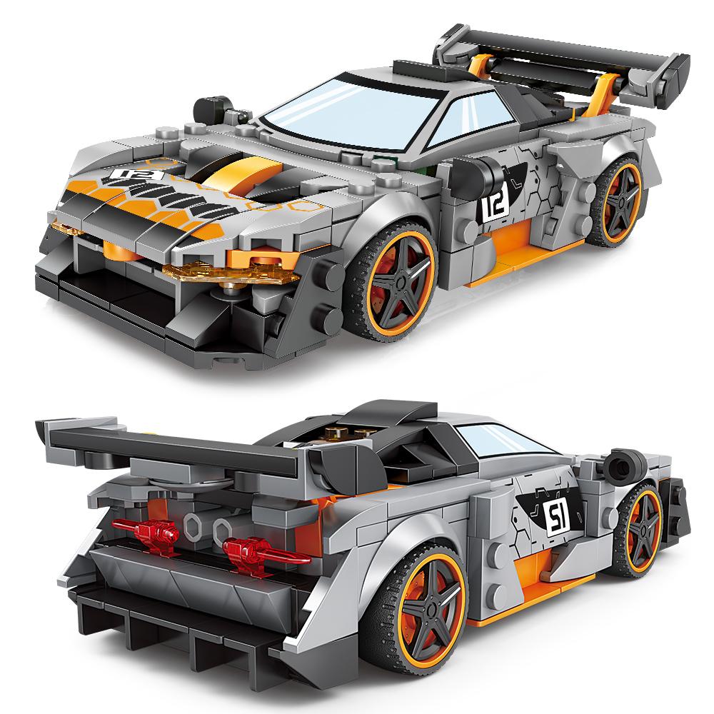 Racing Car Building Sets,Collectible Model Cars Construction Blocks,Buildable Supercar Model Race Car Set for  Adult