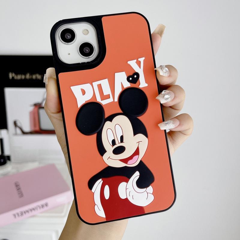 

3D Silicone Mickey Minnie Case for iPhone 13 Pro Max/11/XR Samsung (consult customer for model)