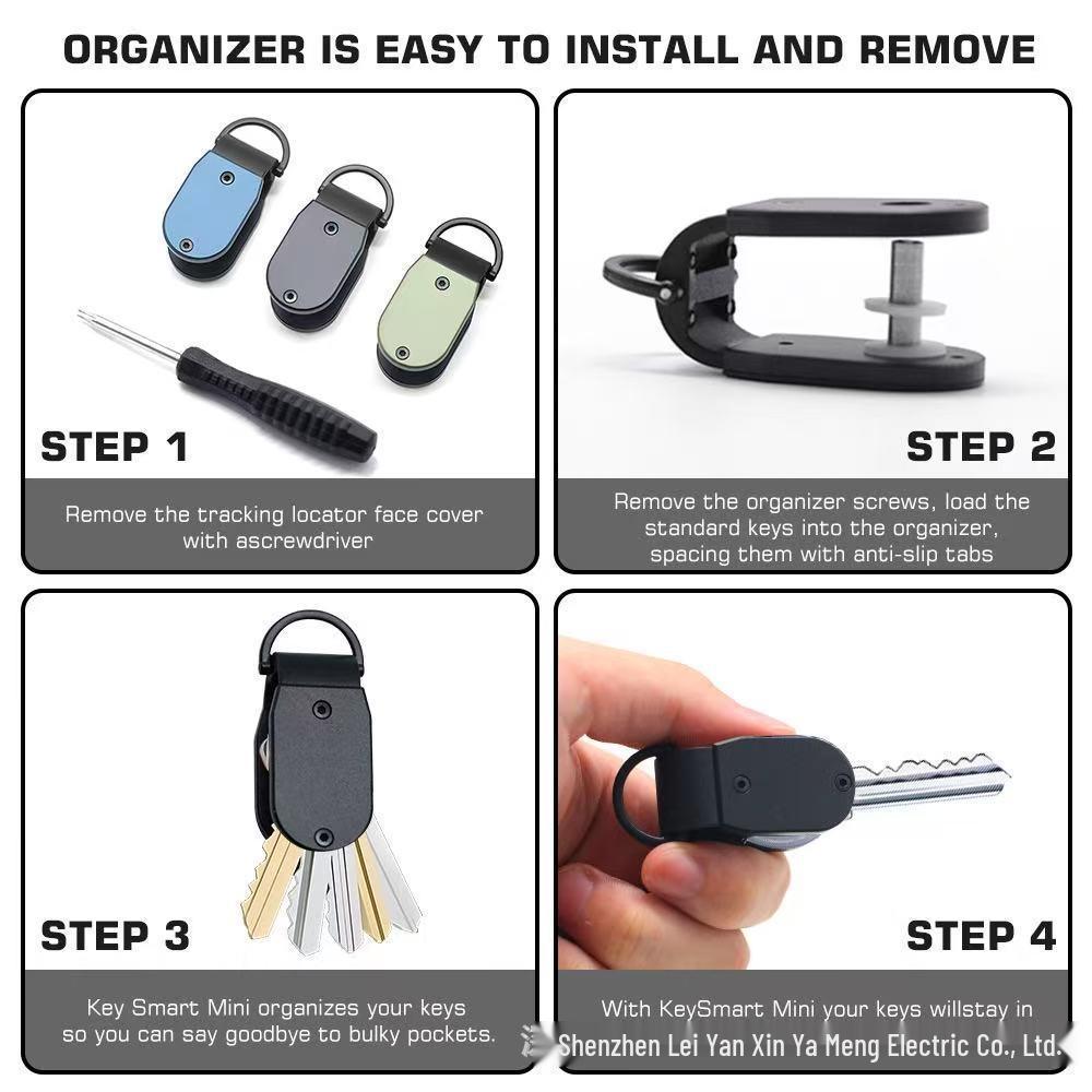 International Mini Portable Multifunctional Key Holder – Creative Design, Fits Any Key Length