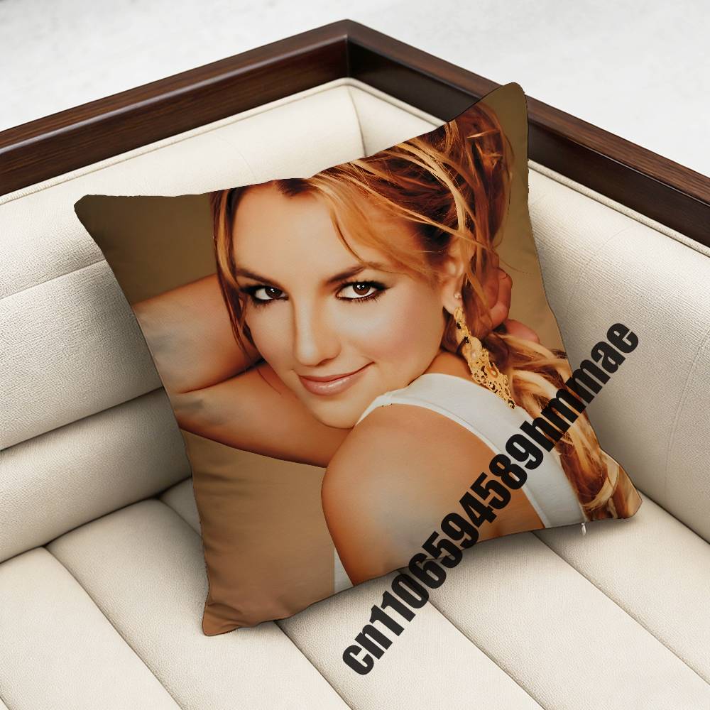 For American Singer B-Britney Spears Throw Pillow Case Sham 45X45Cm 35X35Cm Square Bedroom Pillowcase Cushion Cover