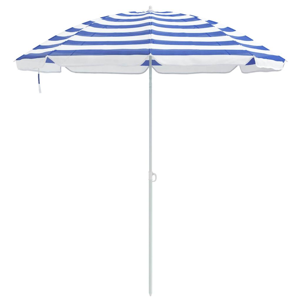 Garden Sun Umbrella 170T Polyester Blue and White