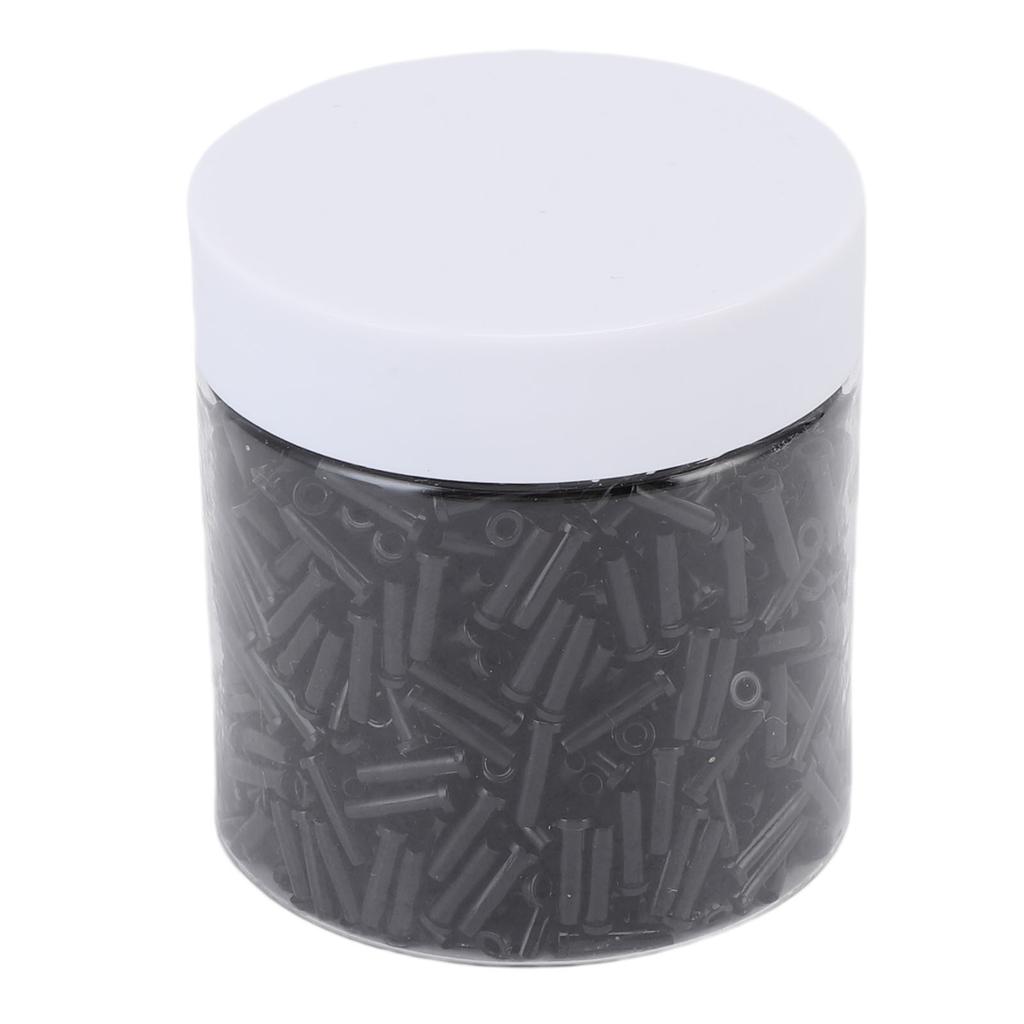 1 krabička badmintonových průchodek na raketu s dvojitým drátěným otvorem Chránič strun na badminton Tloušťka krytky 1,0 mm 2,6x9,3 mm N12 Černý