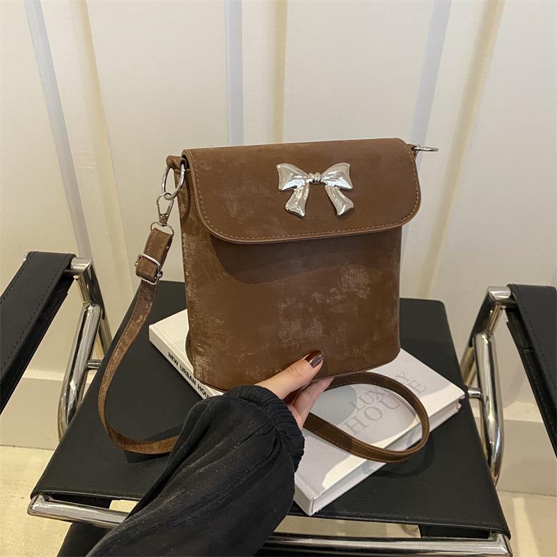 High Value Messenger Bag Summer Bow Decoration Fashion Design Shoulder Underarm Bag Bucket Bag