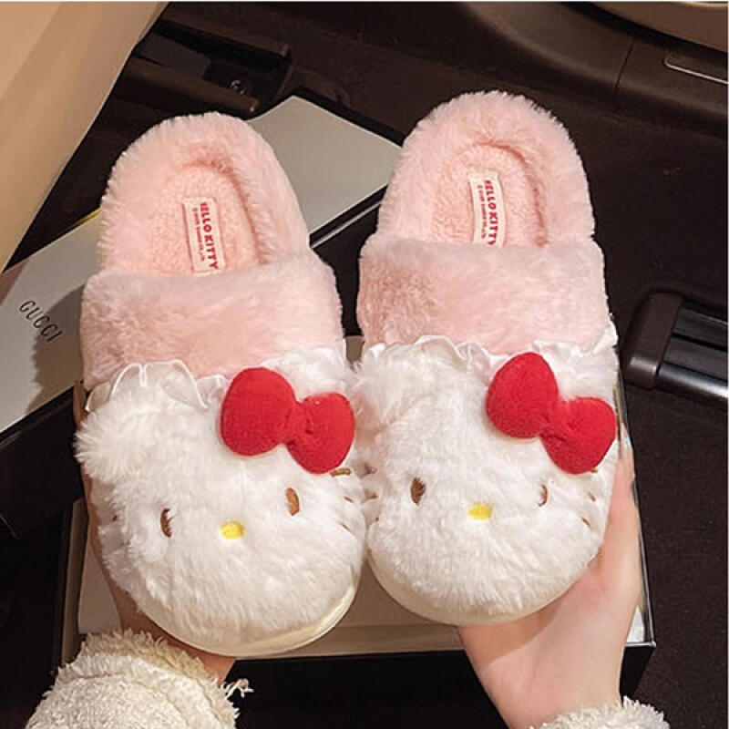 Hello Kitty White Pink Slippers 230mm (H103144)