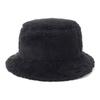 New Era BUCKET01 MINK FLEECE SOLID BLK Nerzfleece-Hut, Boa, Schwarz, M/L