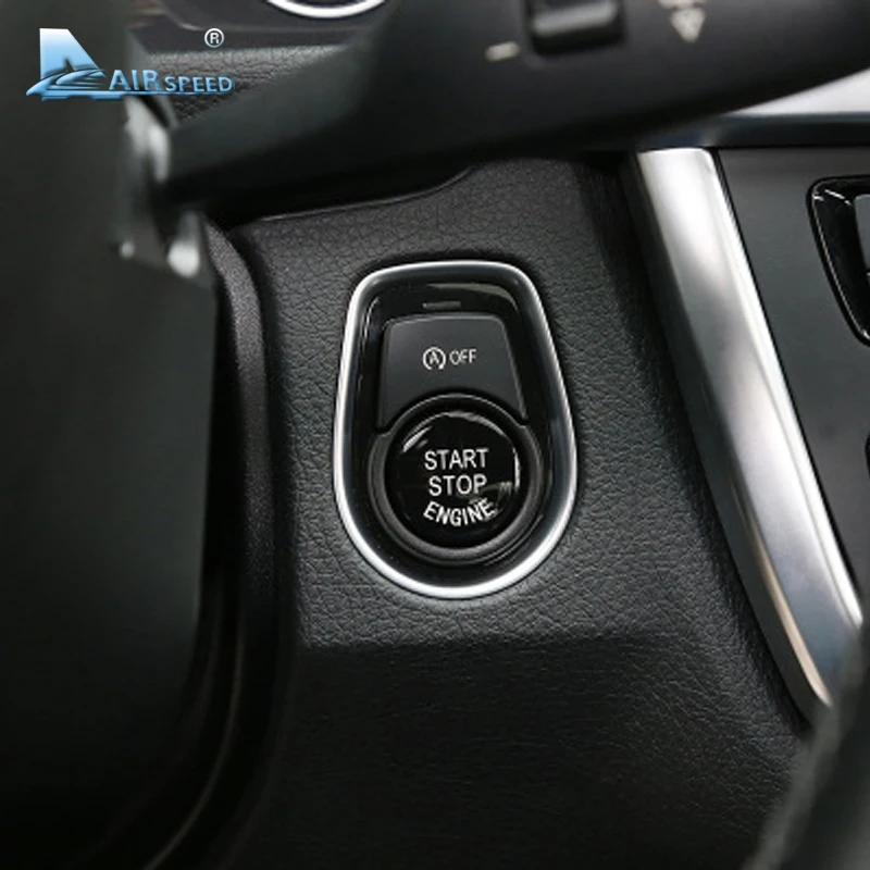 Carbon Fiber Engine Start Button Sticker for BMW 3 Series 5 Series X1 X3 X5 X6 2004-2024