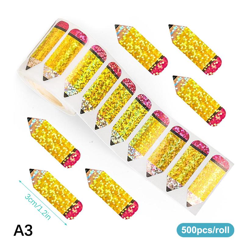 

500 шт./рулон Великодній Кролик Морква Наклейки Голографічні Водонепроникні Наклейки для Полювання на Великодні Яйця, Прикраси для Вечірки, Скрапбукінгу A3