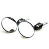 2pcs Motorcycle Rearview Mirror Handle Bar End Mount Retro Mirror Reflector Motorbike Modified Accessories