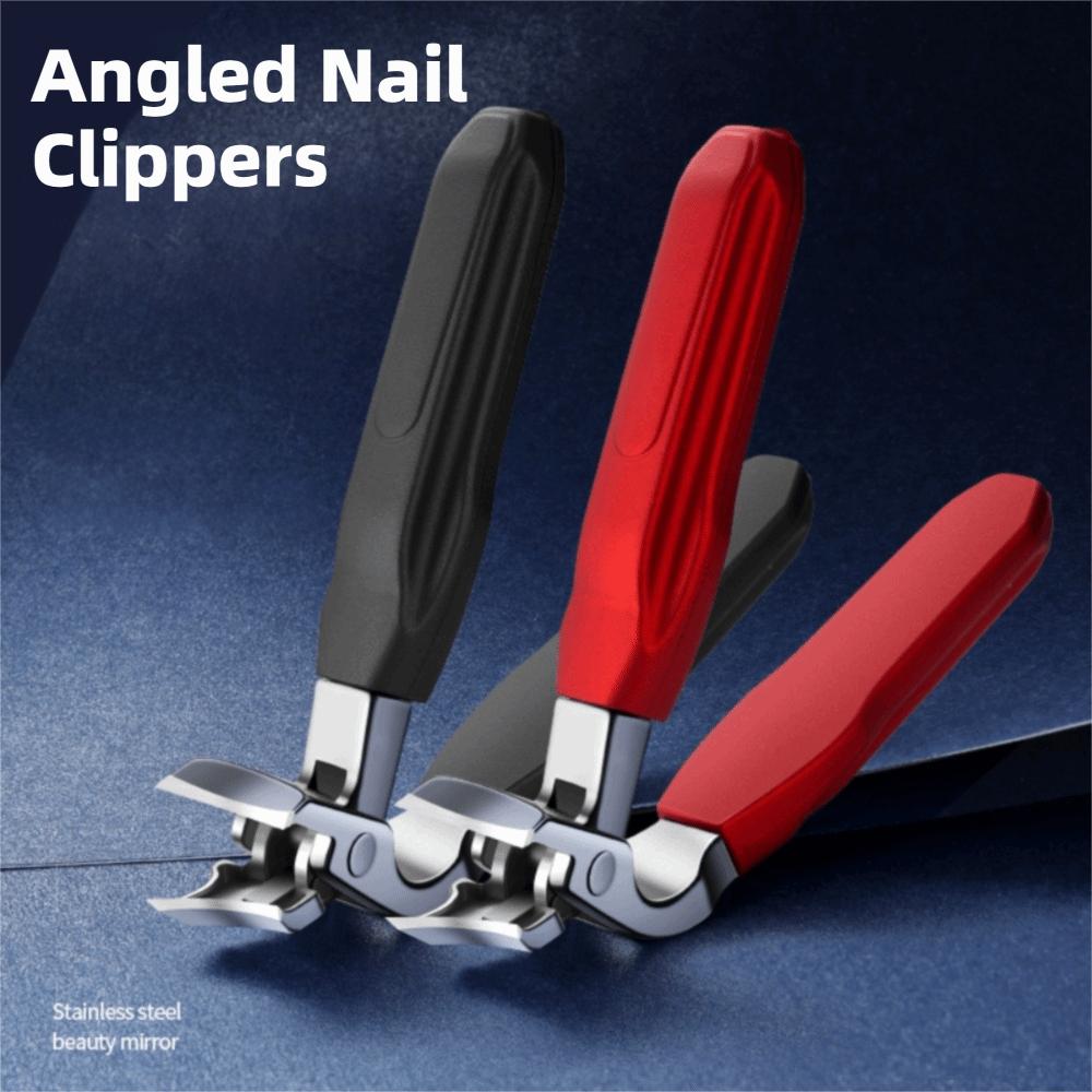 Stainless Steel Angled Head Nail Clippers Ergonomic Design Nail Clippers Nail Trimmer  Thick Nails