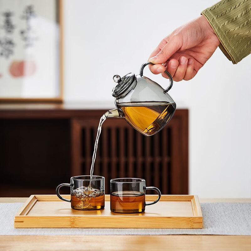 Thickened High-Temperature Glass Kung Fu Teapot