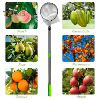 Obstpflückerstange mit Aufbewahrungstasche, Obstgreifer, Heim- und Gartenwerkzeug für Birnen, Zitronen, Orangen, Aprikosen, Mangos, Limetten