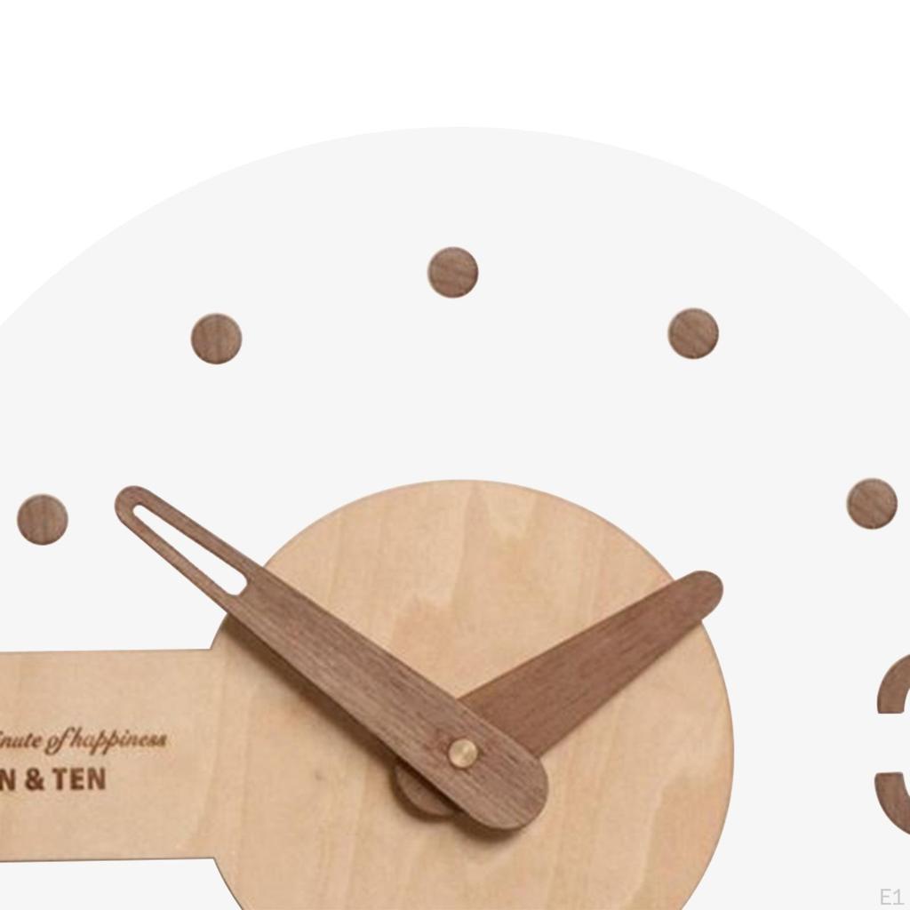 Contemporary Wooden Hands Wall Clock for Home and Office Decor