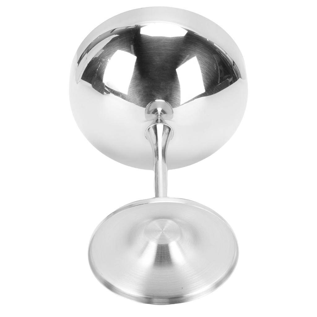 Ice Cream Serving Cup Stainless Steel Footed Ice Cream Cup for Dessert Fruit Salad Pudding A