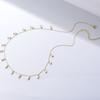 Tassel Square Zircon Pendant Necklace Women Ins Style Fashion Versatile Choker