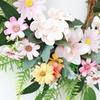 Artificial Flower with Leaves Wedding Wreath Spring Wreath Decoration for Door Window Hallway Farmhouses Home Decoration
