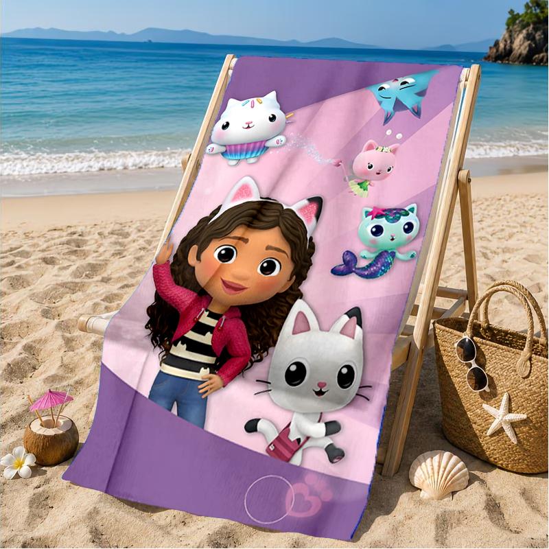Colorful Friends Dollhouse Beach Towel, Microfiber Beach Towel, Perfect For Pool, Beach, Travel, Home Decor Beach Party Fan gifts