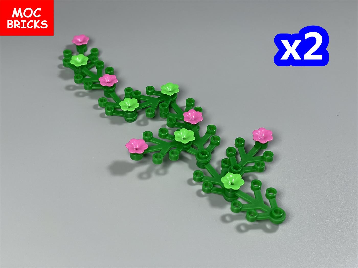 

MOC Кубики Цветок Ипомея Кусты Лоза DIY Стена Дом Растение Сад Город Декор Собранные Частицы Куклы Детские Игрушки