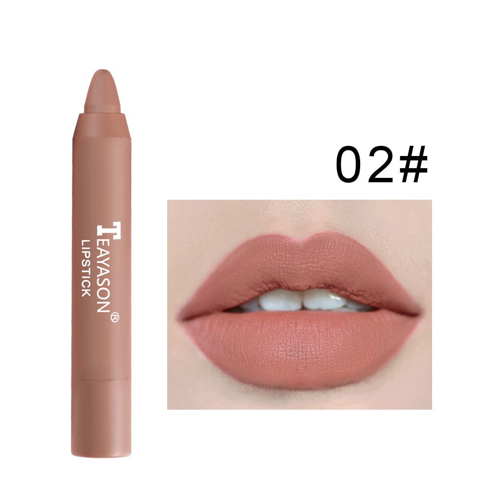 Matte Color Moisturizing Lip Gloss - Easy-Apply Rotating Lipstick Pen