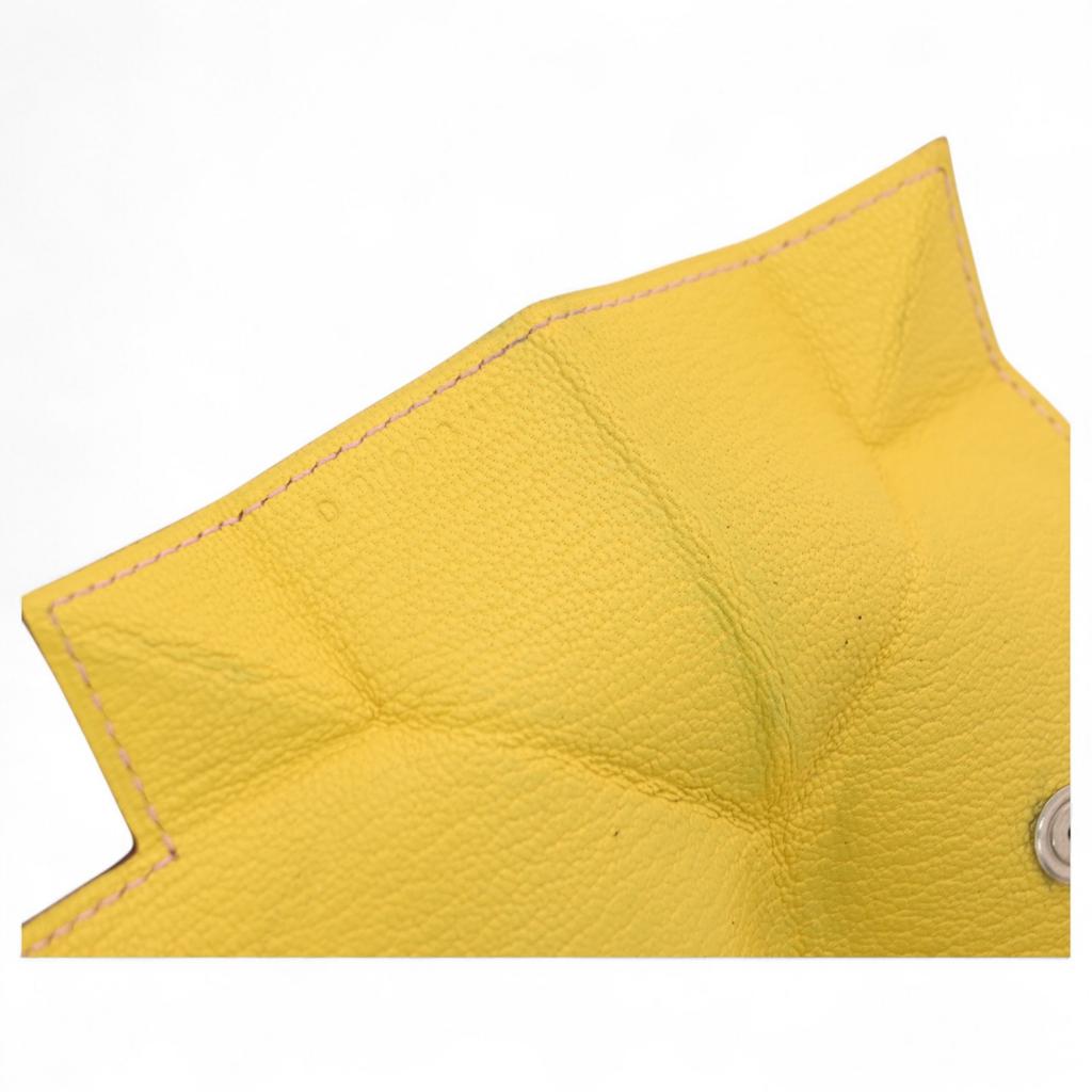 Auth Hermes Coin Case Le Vingt Quatre Chevres Pink He7825zz