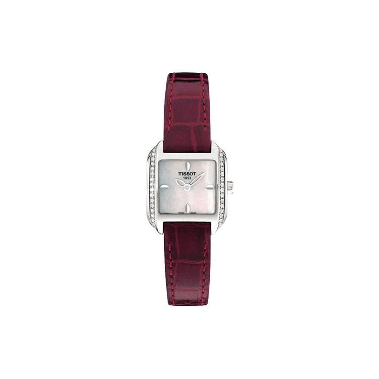 TISSOT Wave Collection Wave Collection Quartz Movement Women's Watch 24mm Silver Dial Stainless Steel Case T02.1.365.71