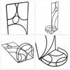 KADAX Metal Hanging Flower Pot Stand 50cm