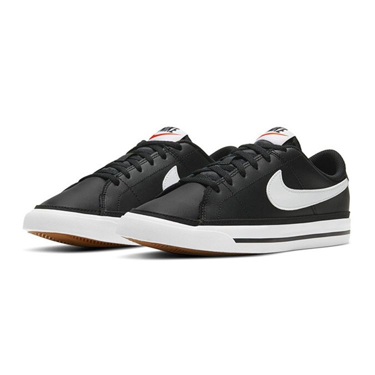 Nike Court Legacy GS Black White Kids Sneakers Gum-Light-Brown DA5380-002