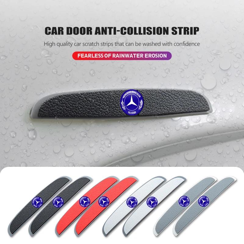 4pcs Car Anti Collision Strips Body Door Protector Stickers For Mercedes Benz W211 W124 W176 W177 C180 C200 C260 C300 GLC CLE