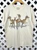Vintage 1990s Velociraptor Royal Tyrrell Museum Dinosaur Tshirt / Medium