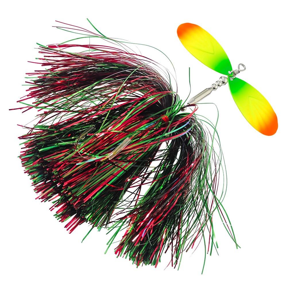 Bucktail Design Fishing Spinner Bait Spinner Design Colorful silk Musky Bucktail Spinner Bait Musky Spinner Fishing Lures
