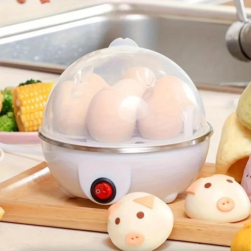 Multifunctional Electric Egg Cooker Automatic 7 Egg Boiler Steamer Mini Breakfast Machine For Kitchen Home Fast Cooking
