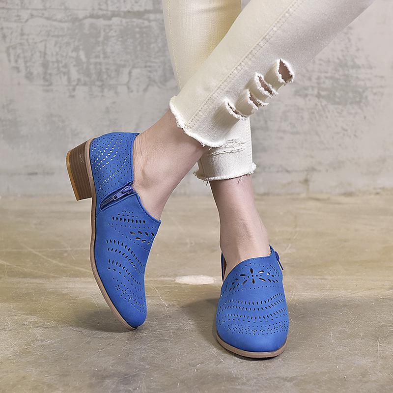 Summer 2021 Women s Breathable Floral Loafers - Pointed Toe Casual Shoes 42
