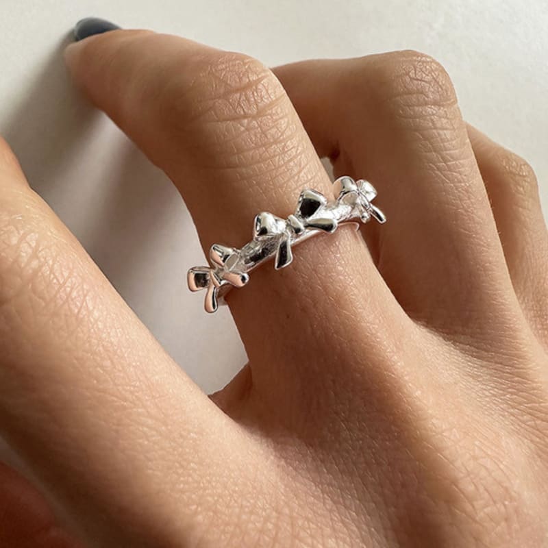 Mosxe [925silver] Triple Ribbon Ring