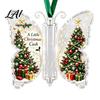 Decorative Ornaments for Parties Butterfly Cash Gift Ornament Christmas Money Holder Hanging Decor with Holiday Decorations Festive Print,
